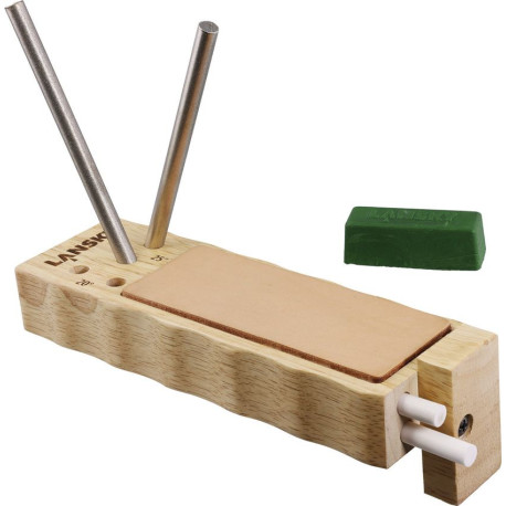 Affûteur Lansky Turn-Box Diamant Céramique 4 Tiges avec Cuir Strop - 1