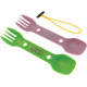 Couvert UCO Eco Utility Spork 3-en-1 Lot de 2 Vert Lavande - 1
