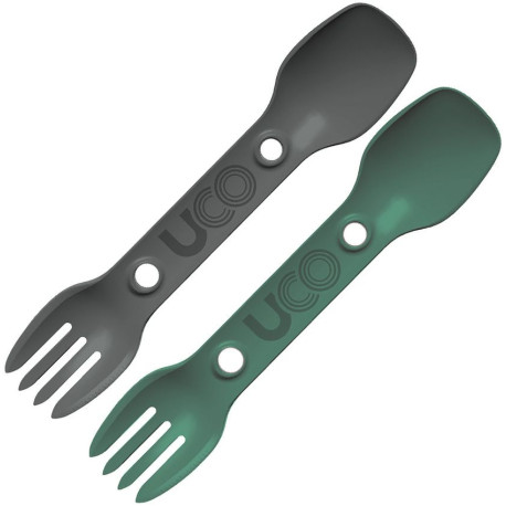 Couvert UCO Utility Spork 3-en-1 Lot de 2 Coloris Vert - 1