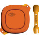 Popote UCO Mess Kit 4 Pièces Bol Assiette Spork Sunrise - 1