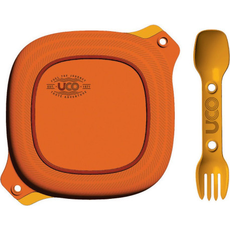 Popote UCO Mess Kit 4 Pièces Bol Assiette Spork Sunrise - 1