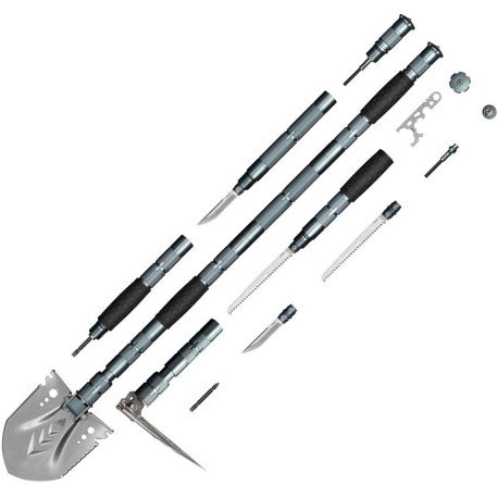 Pelle Multifonction de Survie SRM Démontable Grise - 1