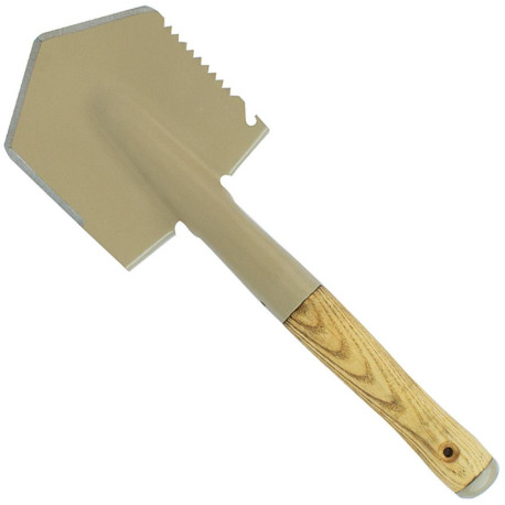 Pelle de Camp Condor Manche Frêne Acier 1045 avec Étui - 1