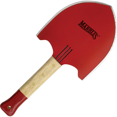 Pelle Machette Marbles Fireman 46 cm Acier Carbone Rouge - 1