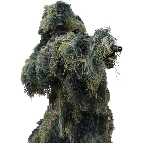 Tenue Ghillie Red Rock 5 Pièces M/L Camouflage Woodland - 1