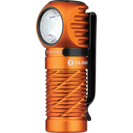 Lampe Frontale Olight Perun 3 Mini 1250 Lumens Orange Boîtier USB-C - 1
