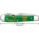 Couteau de Poche Case John Deere Trapper 2 Lames Inox Vert - 5