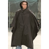 Poncho de Pluie Tactique Mil-Tec Ripstop Polyester PVC Noir - 1