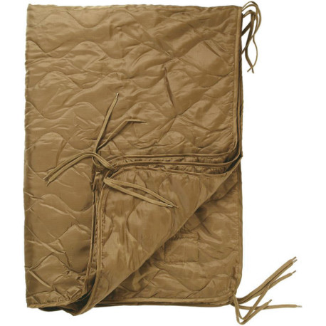 Poncho Liner Tactique Mil-Tec US Style Couverture Quiltée Coyote - 1