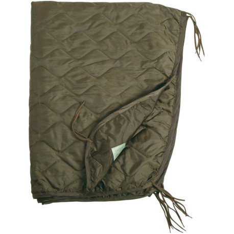 Poncho Liner Tactique Mil-Tec US Style Couverture Quiltée Vert OD - 1