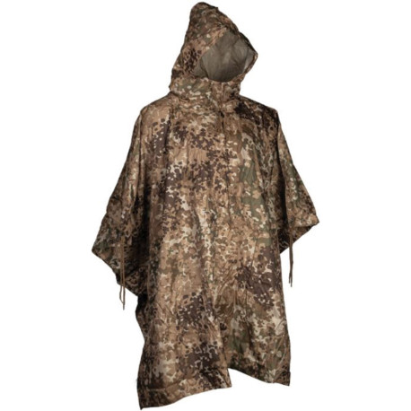 Poncho de Pluie Tactique Mil-Tec Ripstop Polyester PVC Camo Arid Fleck - 1