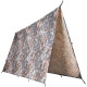 Bâche Tarp Tactique Mil-Tec WASP I Z1B Camouflage 3x3m Polyester Ripstop Abri - 1