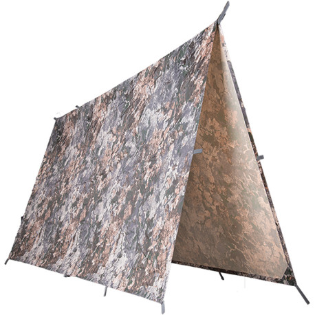 Bâche Tarp Tactique Mil-Tec WASP I Z1B Camouflage 3x3m Polyester Ripstop Abri - 1