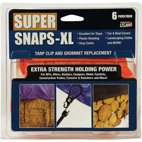 Clips pour Tarp AccuSharp Super Snaps XL Pack 6 Fixation - 1