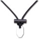 Collier Survie Allume-Feu Wazoo Ferrocérium Cordon Paracorde Noir Blanc - 1