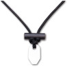 Collier Survie Allume-Feu Wazoo Ferrocérium Cordon Paracorde Noir Blanc - 1