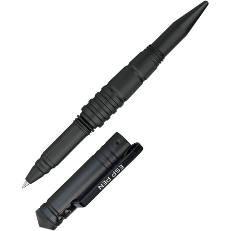 Stylo Tactique Euro Security Products KBT-02 Aluminium Aircraft Kubaton Autodéfense Noir - 1