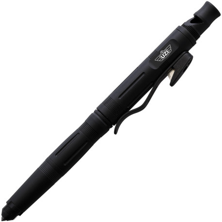 Stylo Tactique UZI TACPEN10 Aluminium Aircraft Bolt Action Embout Brise-Vitre Noir - 1
