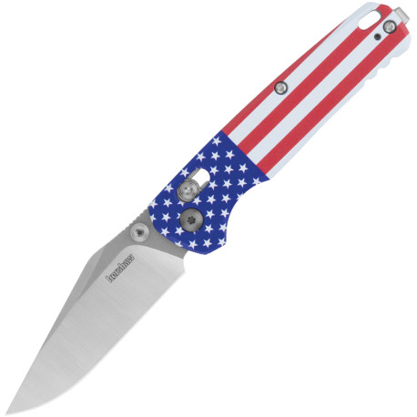 Couteau Kershaw Bel Air Clip Point Drapeau USA - DuraLock MagnaCut - 1