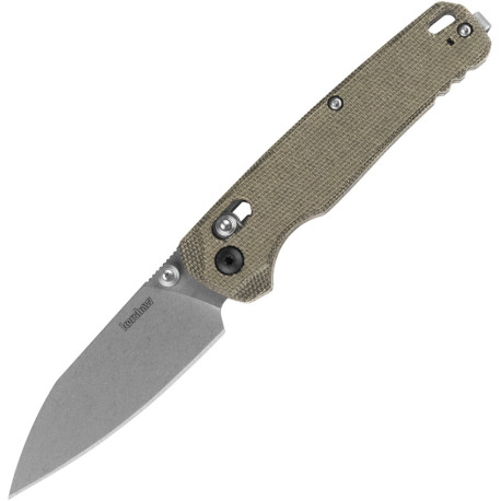 Couteau Kershaw Bel Air Micarta Olive - DuraLock MagnaCut - 1