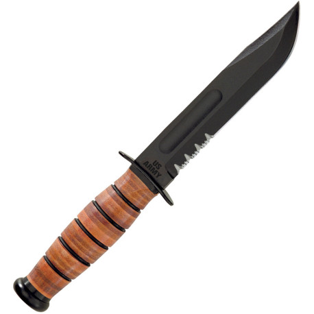 Couteau KA-BAR US Army - Lame Clip Point Dentelée 17,8 cm - 1