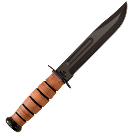 Couteau KA-BAR US Army Étui Cuir - Lame Clip Point 17,8 cm - 1