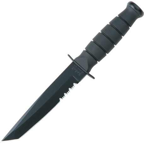 Couteau KA-BAR Short Tanto - Lame Dentelée 13,3 cm - 1