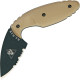 Couteau KA-BAR TDI Law Enforcement Coyote - Lame Drop Point Dentelée 5,9 cm - 1