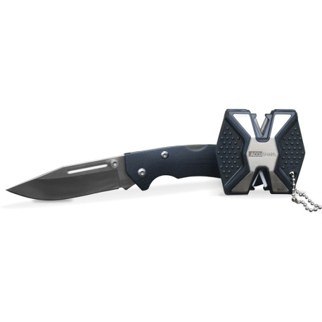 Combo Couteau + Affûteur AccuSharp Diamond PRO 2 Étapes + Couteau Pliant Lockback - Diamant - 723C - 1
