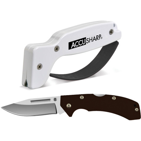 Combo Couteau + Affûteur AccuSharp Pull-Through + Couteau Pliant Lockback - Carbure de tungstène - 717C - 1