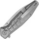 Couteau KUBEY Whammy Titane Gris Frame Lock - Lame Wharncliffe - KU474A - 2