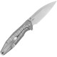 Couteau KUBEY Whammy Titane Gris Frame Lock - Lame Wharncliffe - KU474A - 3