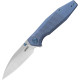 Couteau KUBEY Whammy Titane Bleu Frame Lock - Lame Wharncliffe - KU474B - 1