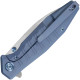 Couteau KUBEY Whammy Titane Bleu Frame Lock - Lame Wharncliffe - KU474B - 2