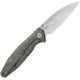 Couteau KUBEY Whammy Titane Flammé Frame Lock - Lame Wharncliffe - KU474C - 3