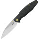 Couteau KUBEY Whammy Titane Blackwash Frame Lock - Lame Wharncliffe - KU474D - 1