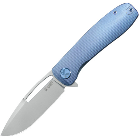 Couteau KUBEY Supercell Titane Bleu Liner Lock - Lame Drop Point 8,8 cm - KU353B - 1