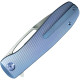 Couteau KUBEY Supercell Titane Bleu Liner Lock - Lame Drop Point 8,8 cm - KU353B - 2