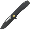 Couteau KUBEY Supercell Titane Noir Liner Lock - Lame Drop Point 8,8 cm - KU353D - 1