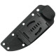 Couteau Fixe KUBEY Eskoria Noir - Lame Drop Point 13 cm - KU268A - 2