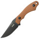 Couteau Fixe KUBEY TLB II Micarta Marron - Lame Clip Point 7 cm - KU468D - 1