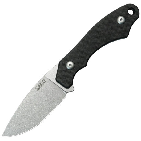 Couteau Fixe KUBEY TLB I Noir - Lame Drop Point 7 cm - KU467A - 1