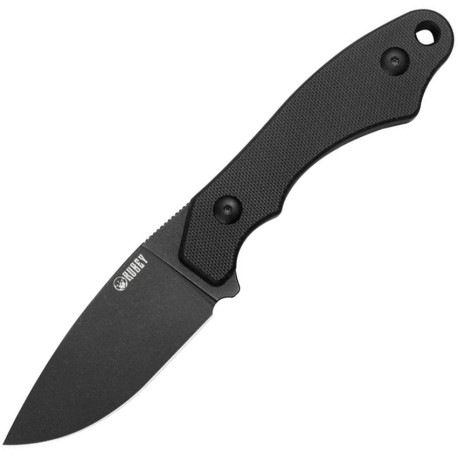 Couteau Fixe KUBEY TLB I Noir - Lame Drop Point 7 cm - KU467B - 1