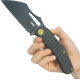 Couteau KUBEY Sylow Titane Noir Frame Lock - Lame Wharncliffe 8,8 cm - KU260D - 3
