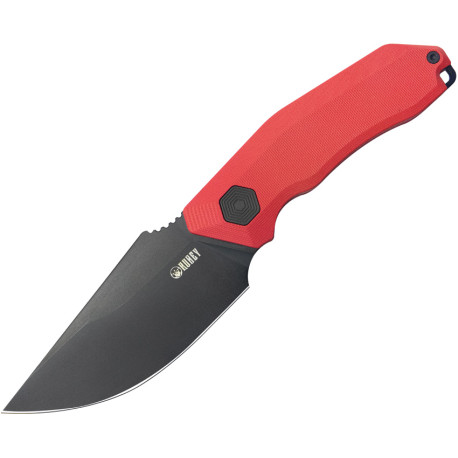 Couteau Fixe KUBEY Basilisk Rouge - Lame Drop Point 10,3 cm - KU381B - 1
