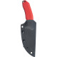 Couteau Fixe KUBEY Basilisk Rouge - Lame Drop Point 10,3 cm - KU381B - 2