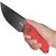 Couteau Fixe KUBEY Basilisk Rouge - Lame Drop Point 10,3 cm - KU381B - 3