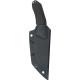 Couteau Fixe KUBEY Yokai Noir - Lame Drop Point 10,3 cm - KU382A - 2