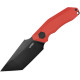 Couteau Fixe KUBEY Yokai Rouge - Lame Drop Point 10,3 cm - KU382B - 1