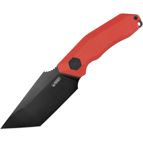 Couteau Fixe KUBEY Yokai Rouge - Lame Drop Point 10,3 cm - KU382B - 1